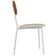 Cadeira Estofada Para Sala De Jantar Village Branco C01 Linho Areia Courino Caramelo - Lyam Decor