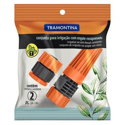 Conjunto Irrigação Tramontina Para Mangueira 1-2"