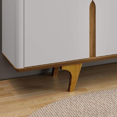 Aparador Buffet Danúbio Off-white Com Cinamomo - Bechara