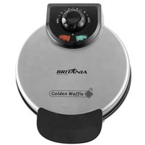 Máquina de Waffle Britânia Golden 850W Chapas Antiaderentes