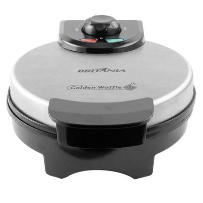 Máquina de Waffle Britânia Golden 850W Chapas Antiaderentes Inox / 110V