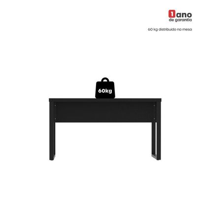 Mesa Escritório 1340x600x750mm M1340pe40tub Preto
