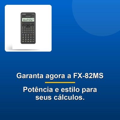 Calculadora Científica Casio Fx-82ms-2 240 Funções Preta