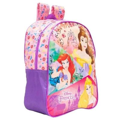 Mochila Costas Infantil Princesas Disney Rosa Lilás Xeryus