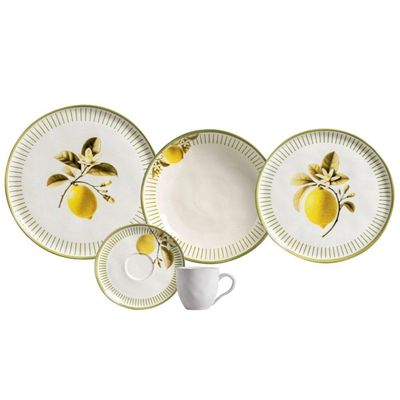 Aparelho De Jantar 30 Peças Bio Lemon Porto Brasil