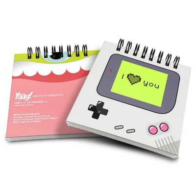 Bloco De Anotações Gamer Boy - I Love You