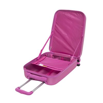 Mochila Infantil 20 com Rodas e Tag de Mala Rosa - Seanite