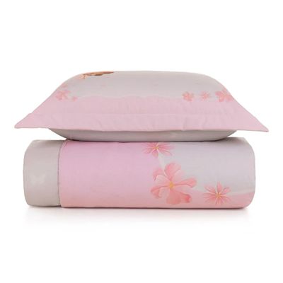Colcha Infantil Solteiro Karsten 200 Fios com Porta-travesseiro Graciela Solteiro / Rosa