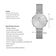 Relógio Feminino Prata Elegante Delicado 32mm Com Bracelete