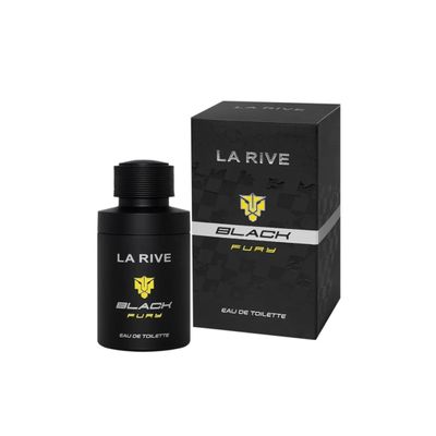 Kit com 3 Perfumes La Rive Black Fury 75ml  para Homen