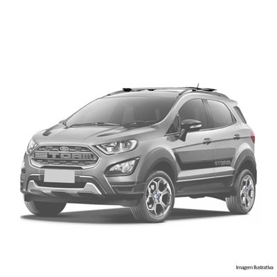 Rack Travessa de Teto Ecosport 2013 a 2021 Alumínio Prata