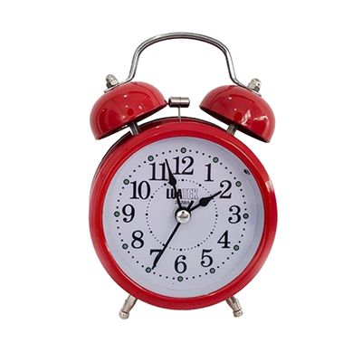 Relógio Despertador Analógico 2 Sinos Modelo Antigo Retro | Desperte com estilo e nostalgia Cor:Azul
