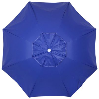 Guarda-sol Caioba em Bagum e Haste de Madeira 2,40m Azul Royal Bel 2,40m