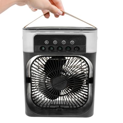 Climatizador Portátil USB 600ml com Ventilação 3 Velocidades e Iluminação - Ventilador Portátil Umidificador