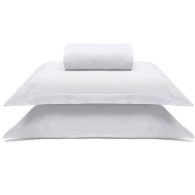 Jogo de Cama Buettner Solteiro Malha Liso 2 Peças Image Branco