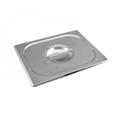 Kit 6 Cubas Gastronomica Inox 1/2x200mm com tampas Brasinox
