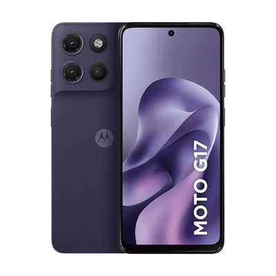 Smartphone Motorola Moto G17 128GB - Roxo, 12GB (4GB RAM + 8GB RAM Boost), Câmera 50MP e Tela 6,7"