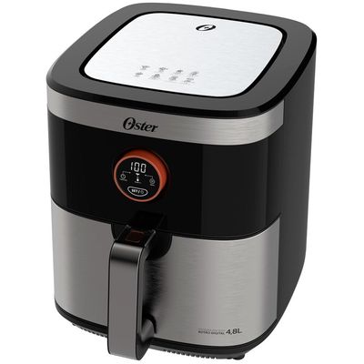 Fritadeira Sem Óleo 4,8 Litros com 8 Funções Pré-programadas 1 Cesto Removível Oster Preto / 110V