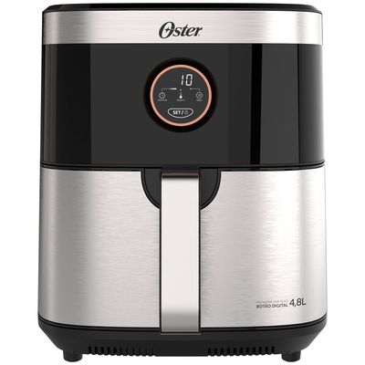 Fritadeira Sem Óleo 4,8 Litros com 8 Funções Pré-programadas 1 Cesto Removível Oster Preto / 110V