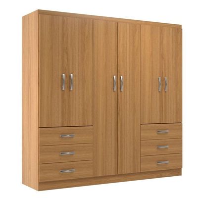 Guarda Roupas New Encante 6 Portas E 6 Gavetas Cinnamomo