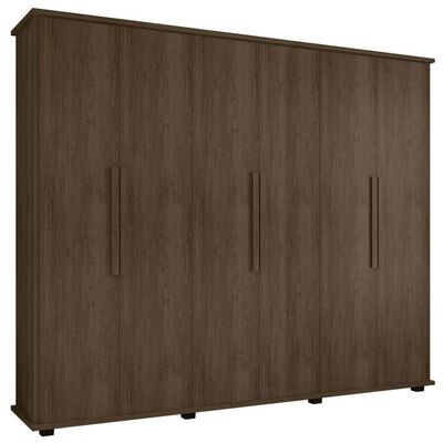 Guarda-roupa Casal 6 Portas 4 Gavetas Freijó Canadá - Rv Móveis