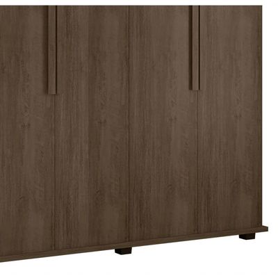 Guarda-roupa Casal 6 Portas 4 Gavetas Freijó Canadá - Rv Móveis