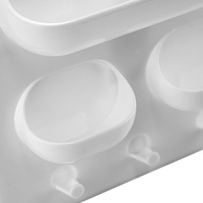 Porta-Objetos Suspenso Le 22x22cm com 3 Divisórias Branco