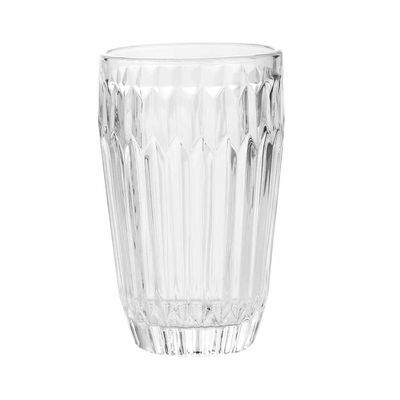 Jogo de Copos Casa Ambiente Arrow em Vidro Canelado 6 Peças 340ml