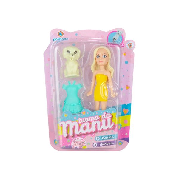 Boneca Turma da Manu Polibrinq - Item Sortido