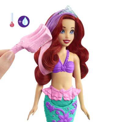 Boneca Princesa Ariel Surpresa de Cor Disney