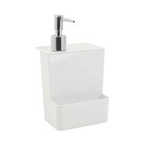 Dispenser de Detergente Coza Multi Glass em Plástico Branco 600ml