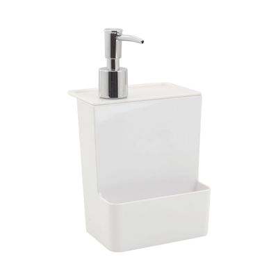 Dispenser de Detergente Coza Multi Glass em Plástico Branco 600ml