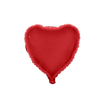 Balão Funny Metalizado Coração 18" Vermelho