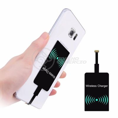 Carregador Adaptador Sem Fio Qi Wireless Para Com En