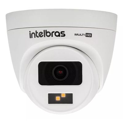 Kit 2 Câmeras de Segurança Intelbras Multi Hd 20m Vhd 1120 D Full Color Imagem Colorida Noite e Dia