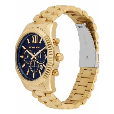 Relógio Michael Kors Feminino Ref: Mk9153/1dn Cronógrafo Dourado