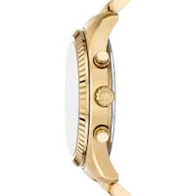 Relógio Michael Kors Feminino Ref: Mk9153/1dn Cronógrafo Dourado