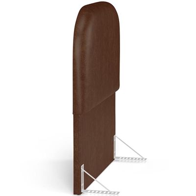 Cabeceira Cama Box 100cm Orgânica Lanna W01 Couríssimo Marrom - Lyam Decor