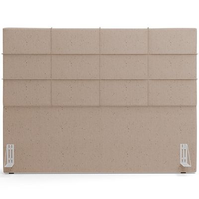 Cabeceira Cama Box Casal 140 cm Roma W01 Linho Bege Escuro - Lyam