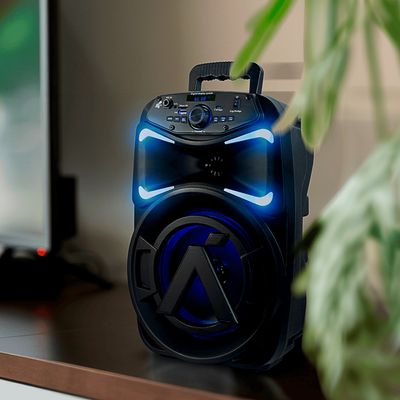 Caixa De Som Portátil Bluetooth 250w RMS Cor Preto Hype 250