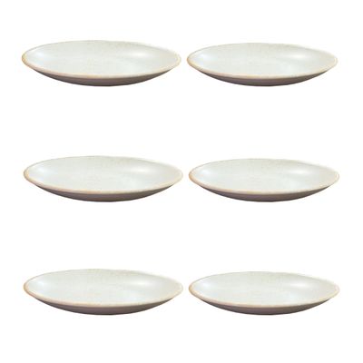 Prato Fundo Coup Organic de Cerâmica 25cm 6 Unidades - Alleanza 7550-118