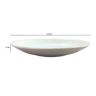 Prato Fundo Coup Organic de Cerâmica 25cm 6 Unidades - Alleanza 7550-118
