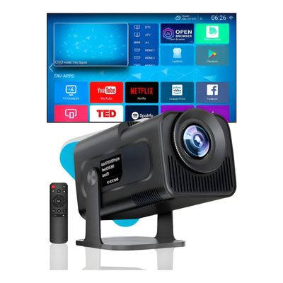 Projetor Hy320 Smart Tv Mini Wifi6 4k Full Hd Android