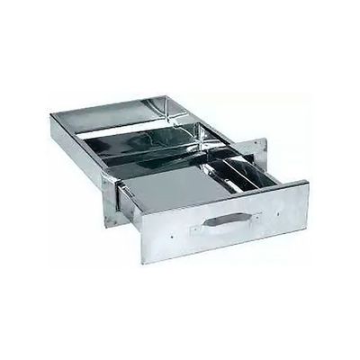 Gaveta Cinzeiro Aço Inox Churrasqueira Alvenaria 37x25x4,5cm