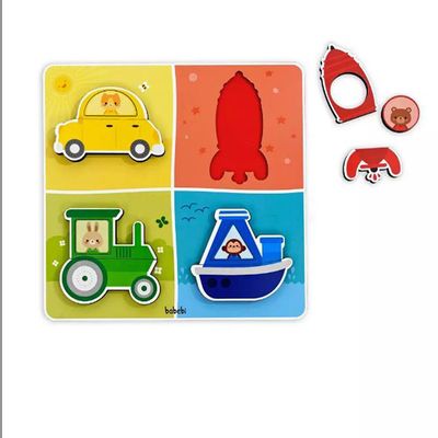 Quebra Cabeça De Encaixe - Transportes - 6042 - Babebi