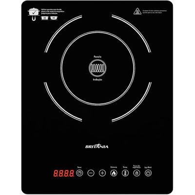 Fogão Cooktop De Indução Britânia Bct14p 10 Níveis Bivolt