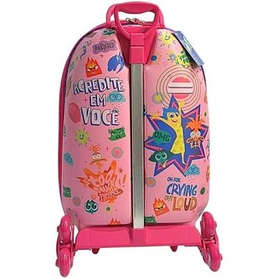 Mochila De Rodinhas 3d Maxtoy Divertidamente Roleta 3862bm24