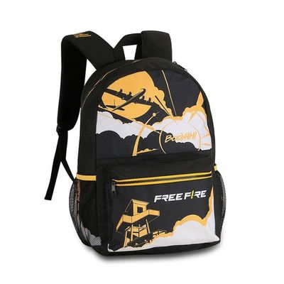 Mochila De Costas Free Fire Amarela 17,5 Up Fr2487