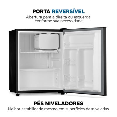 Frigobar Mondial 73 Litros Porta Reversível Preto FGB-01-B80 127V