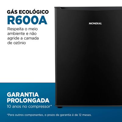 Frigobar Mondial 73 Litros Porta Reversível Preto FGB-01-B80 127V